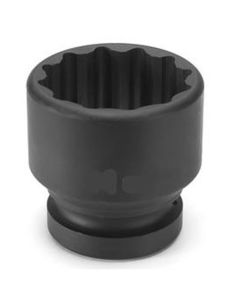 Grey Pneumatic 1" Drive x 53mm Standard - 12 Point Socket