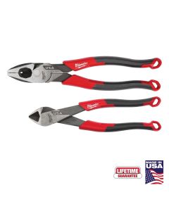 MLWMT550-2 image(0) - Milwaukee Tool 2 PC. Comfort Grip Cutting Pliers Set (USA)