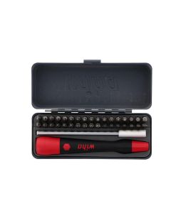 Wiha Tools GoBox Mico Bit Set 36 Piece, 1.1", 28mm, 4mm hex drive.
