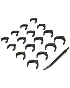 LTILT1945XL image(0) - Milton Industries Master XL Shockit Set LT1910XL-16-Piece Metric Shockit Crows Foot Set - Heavy Duty Industrial/Hydraulic Fittings