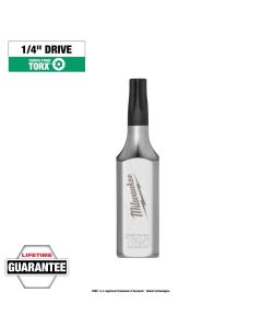 MLW45-34-1154 image(1) - Milwaukee Tool 1/4 Inch Drive T25 Tamper Proof TORX Bit Socket