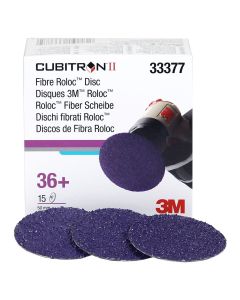 3M CUBITRON II FIBRE ROLOC DISC 2" 36+ 15/BX, 6BX/CS