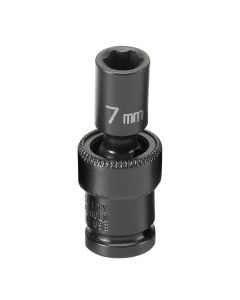 Grey Pneumatic SOC 7MM 1/4D IMP UNIV 6PT