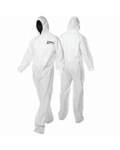 Devilbiss CLEAN 803672 Disposable Coverall, Large, White, Nylon, Elastic Waist