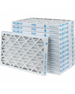 MRO40102790 image(0) - Msc Industrial Supply 16 x 25 x 2", MERV 8, 35&#37; Efficiency, Wire-Backed Pleated Air Filter - Case of 12