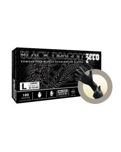 MFXBD1001NPF-S image(1) - Microflex BLACK DRAGON ZERO PF NITRILE EXAM GLOVES SMALL