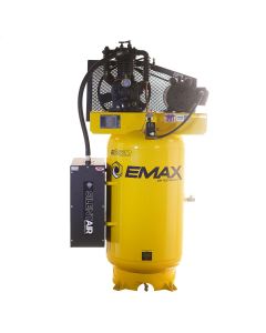 EMXES05V080I1K image(0) - EMAX Compressor  EMAX Silent Air 5HP 80-Gal Air Compressor &hyphen; 19CFM, Two-Stage, Inline , Pressure Lube, Includes Maintenance Kit