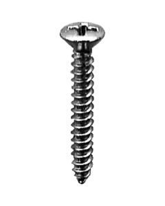 AUVECO PHILLIPS OVAL HEAD TAP SCREW #6 X 1 CHROME