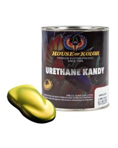 HOKUK02-Q01 image(0) - House Of Kolor Kosmic Kolor UK02-Q01 Urethane Enamel Kandy, 1 qt Can, Lime Gold