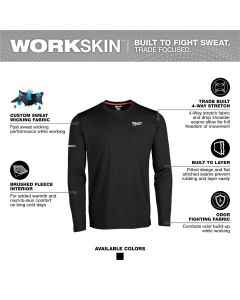 MLW403B-M image(4) - Milwaukee Tool Base Layer Top - Black M
