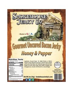 THS602822-749916 image(0) - Tender Heifer Snack Co. Honey Pepper Bacon Jerky - GLUTEN FREE - 2oz