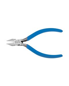 KLED2445C image(0) - Klein Tools Diagonal Cutting Pliers, Electronics, Pointed Nose, Narrow Jaw, 5-Inch
