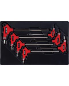 SUN9857T image(0) - SUNEX 7-Piece T-Handle, Star Hex Key Set