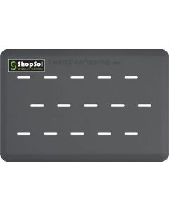ShopSol Anti-Fatigue Mat Supreme Pro 3' x 2' Gray 32LOTGR