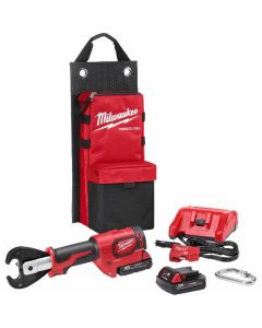 MLW2678-22 image(1) - Milwaukee Tool M18 FORCE LOGIC 6T Utility Crimper Kit with D3 Grooves "Snub Nose"