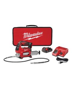 MLW2646-21CT image(1) - Milwaukee Tool M18 Cordless 2-Speed Grease Gun Kit