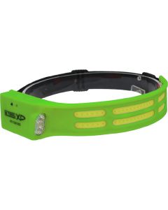 K Tool International Headlight 600 Lumen COB Flexible with Motion Sensor and Side Flashlight Lime Green