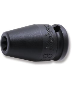 Ko-ken USA 13425EG-E8 3/8 Sq. Dr. Impact TORX E8 Socket w/ Magnet - Length 32mm