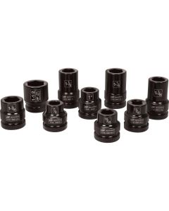 IRTSK8H9TN image(1) - Ingersoll Rand 1" Drive Hex SAE Truck Service Impact Socket Set, 9-Piece