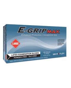 Microflex E-GRIPMAX PF LATEX EXAM GLOVES BOX/100 LARGE