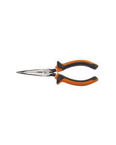 KLE2037EINS image(0) - Klein Tools Long Nose Side Cut Pliers, 7-Inch Slim Insulated