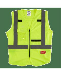 MLW48-73-5064 image(0) - Milwaukee Tool Class 2 High Visibility Yellow Safety Vest - 4XL/5XL (CSA)