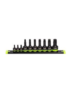 GETIST10S image(0) - Grip Edge Tools 10-PC RPT Impact Star Driver Set