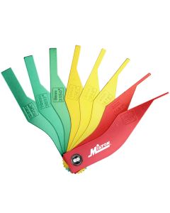 Milton Industries Color Coded Manual Brake Lining Gauge