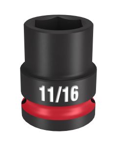 Milwaukee Tool SHOCKWAVE Impact Duty  1/2"Drive 11/16" Standard 6 Point Socket