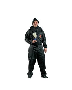HITPS120B image(0) - High Teck Products PS120B Premium Paint Suit, 2X-Large, Black, 2-Way Zipper