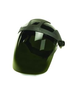 Sellstrom Face Shield - DP4 Series - 9" x 12.125" x 0.060" Window - Shade 3 IR - Ratcheting Headgear