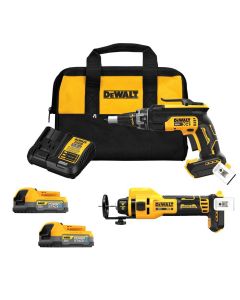 DeWalt 20V MAX BL SCREWGUN & CUTOUT KIT (1.7AH)