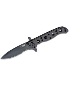 CRKM21-10KSF image(2) - CRKT (Columbia River Knife) M21-10KSF 8Cr14MoV Oxide Triple Point Serrations Folding Knife with Frame Lock Stainless Steel Handle - Black