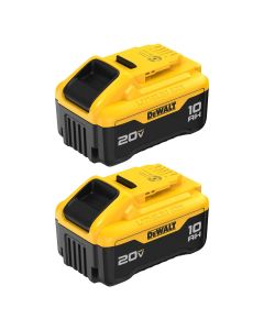 DWTDCB210-2 image(0) - DeWalt 20V MAX* 10Ah Battery (2 PK)