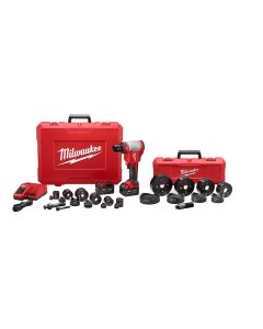 MLW2676-23 image(0) - Milwaukee Tool M18 FORCE LOGIC 10T Knockout Tool 1/2" - 4" Kit
