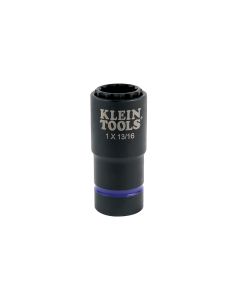Klein Tools 2-in-1 Impact Socket, 12-Point, 5/8 and 7/16-Inch