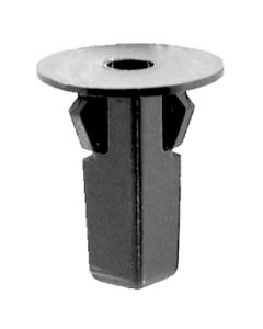 AVC19721 image(0) - AUVECO 19721 Fender Liner Screw Grommet, M5.5 Screw x 20 mm Dia Head x 22 mm L Stem x (8 x 8 mm) Hole, Nylon, Black