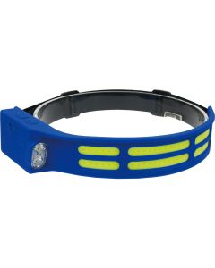 KTI73321XD image(0) - K Tool International Headlight 600 Lumen COB Flexible with Motion Sensor and Side Flashlight Blue