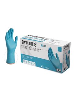 Ammex L GlovePlus HD PF, Textured, Extra Long Nitrile