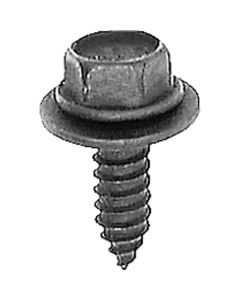 AVCAP12351 image(0) - AUVECO AP12351 Hex Washer Head Sems A/AB Point Tapping Screw, M6.3 x 1.81 mm Screw x 20 mm L, Black Polyseal