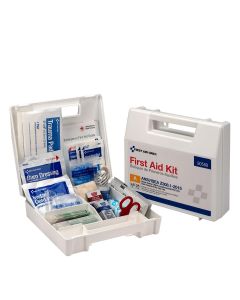 First Aid Only 25 Person First Aid Kit ANSI A Plastic Case with Dividers