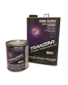 Transtar Autobody Products Kwik 6841 Acrylic Urethane Clearcoat, 1 gal Can, Gloss, 4:1 Mixing