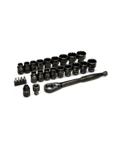 KDTGWX6PT25 image(0) - GearWrench 25 Piece 3/8" Drive Pass-Thru&trade; Ratchet and Socket Set
