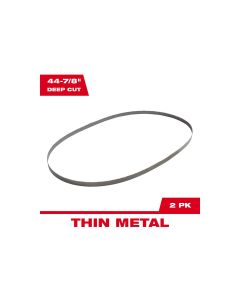 MLW48-39-0524 image(1) - Milwaukee Tool 18 TPI Standard Deep Cut Portable Band Saw Blade 2PK
