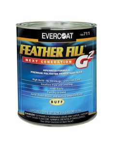 FIB711 image(0) - Fibre glass Evercoat FEATHER FILL G 2 100711 High-Build Polyester Primer Surfacer, 1 gal Round Can, Buff