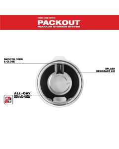 MLW48-22-8392L image(0) - Milwaukee Tool PACKOUT 20oz Tumbler Lid