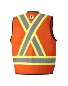 Pioneer FR Tech ARC Rated Surveyor Safety Vest - Color: Hi-Vis Orange - ANSI/ISEA 107-2020 Class 1 Type O - Size: 5XL