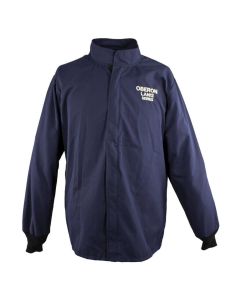 OBRLAN2ST-CT-ES-2XL image(0) - OBERON Coat - Arc Flash - 12 Cal LAN Series Deluxe - With Escape Strap - Color: Navy Blue - Size: 2XL