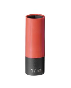 Grey Pneumatic 1/2" Drive x 17mm E.T.W. Wheel/Nut Protector Socket
