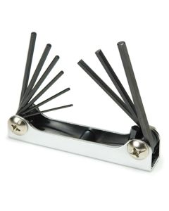 TITAN 9PC FOLDING SAE HEX KEY SET